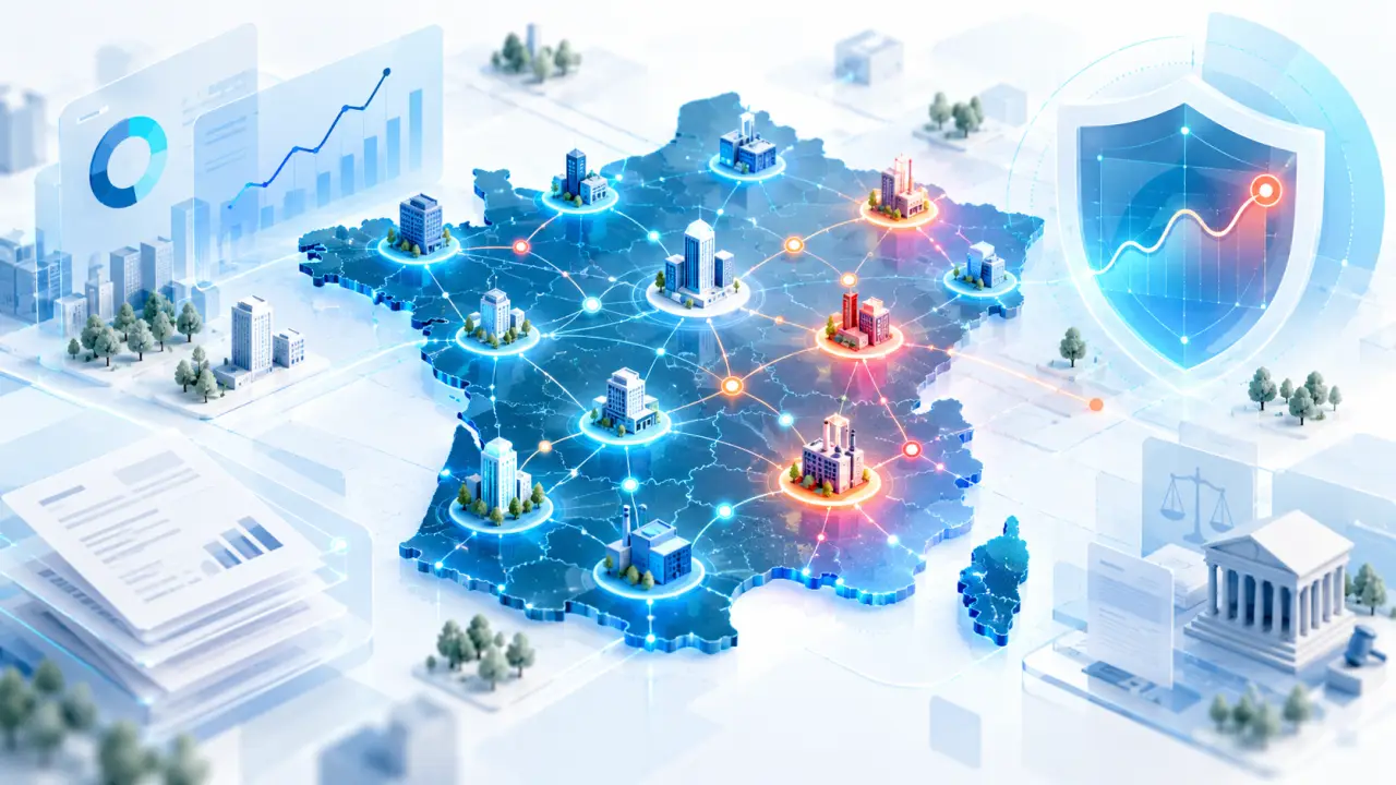Tableau de bord de scoring et d'analyse du risque client B2B
