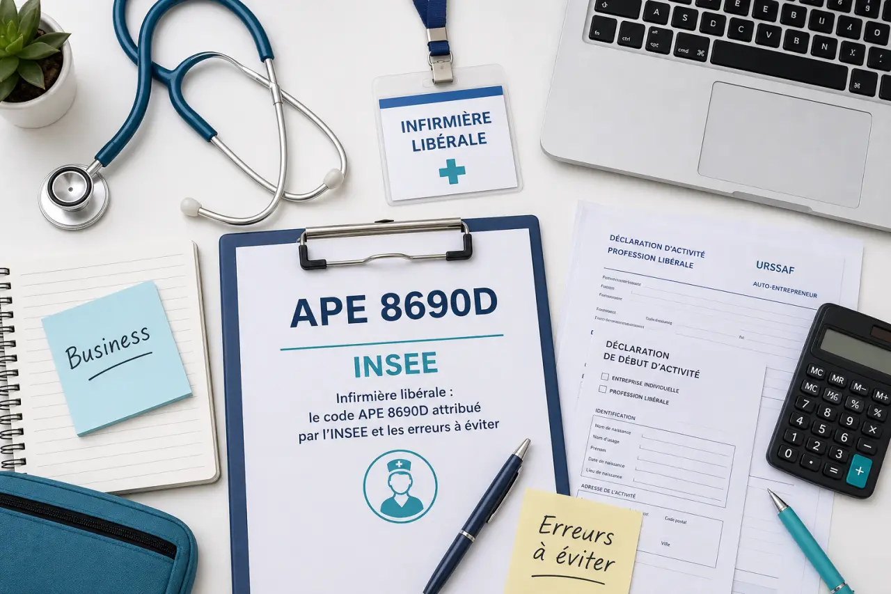 Infirmière libérale : le code APE 8690D attribué par l’INSEE et les erreurs à éviter