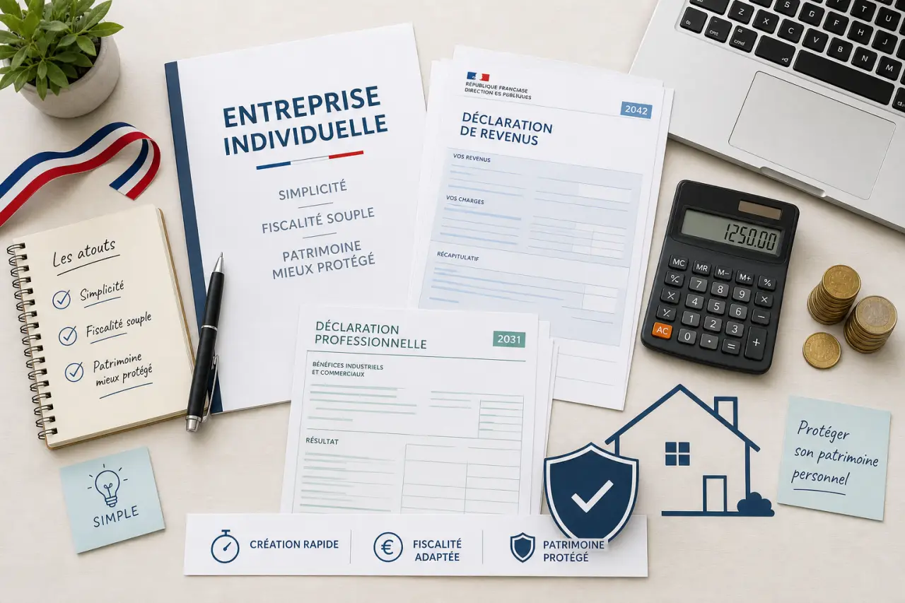 Entreprise individuelle : simplicité, fiscalité souple et patrimoine mieux protégé