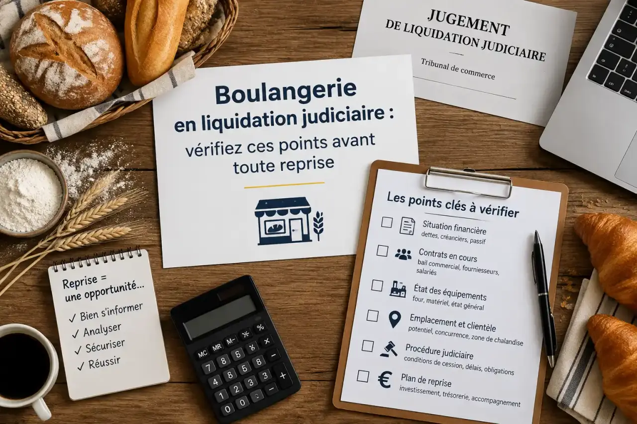 Boulangerie en liquidation judiciaire : vérifiez ces points avant toute reprise