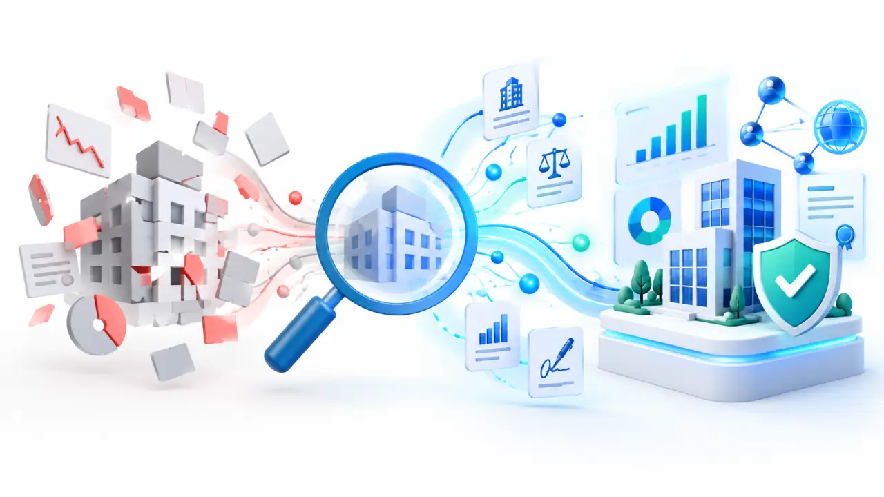Analyse des informations d'une entreprise avant la signature d'un partenariat