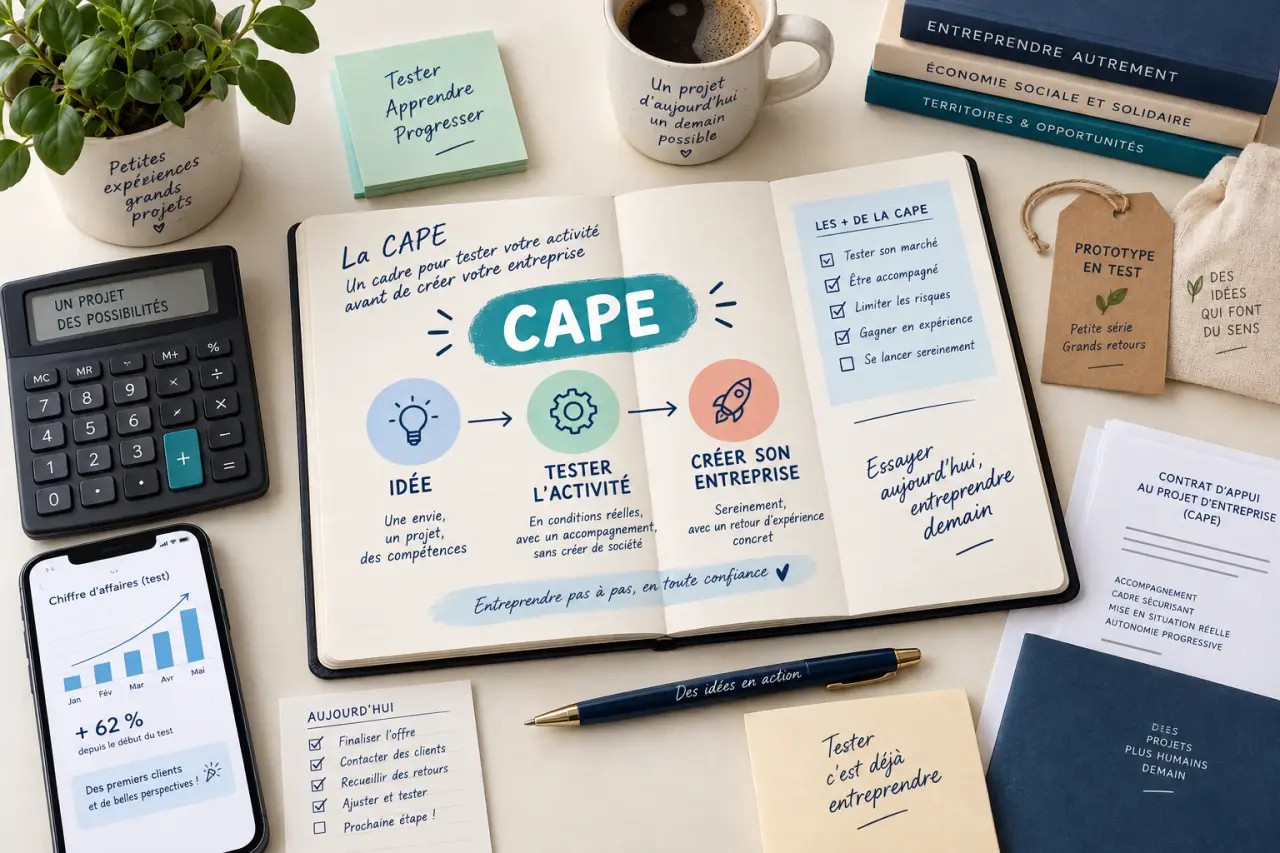 Le CAPE permet de tester une activité avant de créer son entreprise