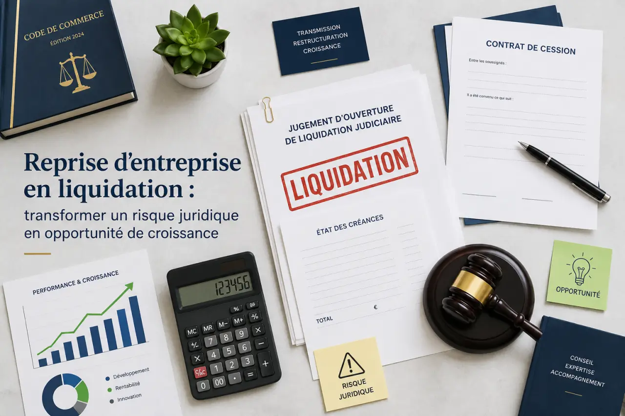 Reprise d'entreprise en liquidation : transformer un risque juridique en opportunité de croissance